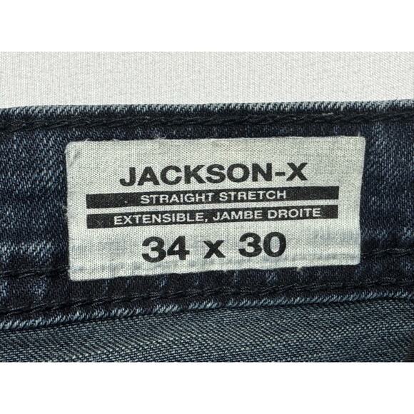 Buffalo David Bitton Men's Jackson-X Straight Stretch Blue Denim Jeans - 34x29 - Picture 4 of 5